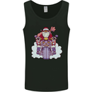 Biker Santa Christmas Motorcycle Motorbike Mens Vest Tank Top Black