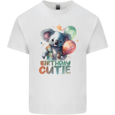 Birthday Cutie Koala 3rd 4th 5th 6th 7th 8th Mens Cotton T-Shirt Tee Top White