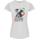 Birthday Cutie Koala 3rd 4th 5th 6th 7th 8th Womens Petite Cut T-Shirt White