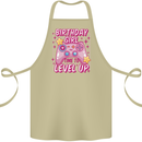 Birthday Girl Level Up Gaming Gamer 6th 7th 8th Cotton Apron 100% Organic Khaki