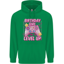 Birthday Girl Level Up Gaming Gamer 6th 7th 8th Mens 80% Cotton Hoodie Irish Green