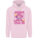 Birthday Girl Level Up Gaming Gamer 6th 7th 8th Mens 80% Cotton Hoodie Light Pink