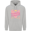 Birthday Princess 3 4 5 6 7 8 9 Year Old Childrens Kids Hoodie Sports Grey