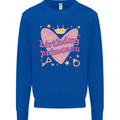 Birthday Princess 3 4 5 6 7 8 9 Year Old Kids Sweatshirt Jumper Royal Blue