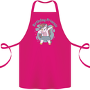 Birthday Princess Unicorn 4th 5th 6th 7th 8th Cotton Apron 100% Organic Pink