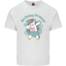 Birthday Princess Unicorn 4th 5th 6th 7th 8th Mens Cotton T-Shirt Tee Top White