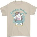 Birthday Princess Unicorn 4th 5th 6th 7th 8th Mens T-Shirt 100% Cotton Sand