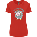 Birthday Princess Unicorn 4th 5th 6th 7th 8th Womens Wider Cut T-Shirt Red