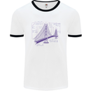 Bridge Equation Physics Maths Geek Mens Ringer T-Shirt White/Black