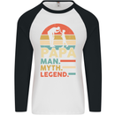 First Fathers Day Together Funny Baby Beer Mens L/S Baseball T-Shirt White/Black