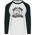 Dad & Son Best Friends Father's Day Mens L/S Baseball T-Shirt White/Black