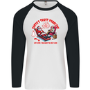 Christmas Funny Santa Trust Xmas Believe Mens L/S Baseball T-Shirt White/Black