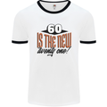 60th Birthday 60 is the New 21 Funny Mens Ringer T-Shirt White/Black