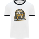 Farm Girls Can Do It All Funny Farming Mens Ringer T-Shirt White/Black