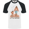Aunties Favourite Human Funny Niece Nephew Mens S/S Baseball T-Shirt White/Black