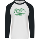 Brazilian Football Team Brazil Mens L/S Baseball T-Shirt White/Black