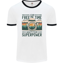 Freeze Time Photography Photographer Mens Ringer T-Shirt White/Black