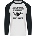 ETA 3 Mins Parachute Regiment Para 1 2 3 4 Mens L/S Baseball T-Shirt White/Black