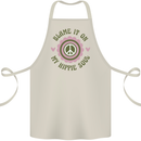 Blame It on My Hippy Soul 60s 70s Flower Power Cotton Apron 100% Organic Natural
