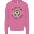 Blame It on My Hippy Soul 60s 70s Flower Power Mens Sweatshirt Jumper Azalea