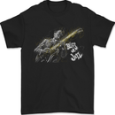 Blues n Jazz Guitar Player Mens T-Shirt 100% Cotton Black