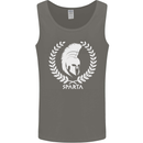 Bodybuilding Gym Training Sparta Helmet Mens Vest Tank Top Charcoal