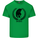 Bodybuilding Sparta Helmet Gym Training Mens Cotton T-Shirt Tee Top Irish Green