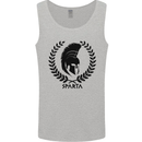 Bodybuilding Sparta Helmet Gym Training Mens Vest Tank Top Sports Grey