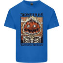 Bonfires Burning Halloween Guy Fawkes Night Mens Cotton T-Shirt Tee Top Royal Blue