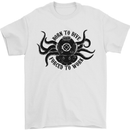 Born to Dive Octopus Scuba Diver Octopus Mens T-Shirt 100% Cotton White