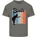 Boule Bowls Petanque Balls Mens Cotton T-Shirt Tee Top Charcoal