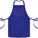 Bridge Equation Physics Maths Geek Cotton Apron 100% Organic Royal Blue