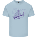 Bridge Equation Physics Maths Geek Kids T-Shirt Childrens Light Blue