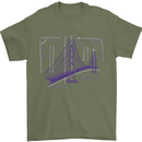 Bridge Equation Physics Maths Geek Mens T-Shirt 100% Cotton Military Green
