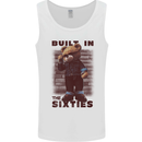 Built in the 60s Funny Teddy Boy Born Fifties Mens Vest Tank Top White