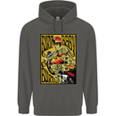 Burn Baby Burn Female Biker Motorcycle Childrens Kids Hoodie Storm Grey