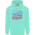 Burnouts or Bows Gender Reveal New Baby Pregnant Childrens Kids Hoodie Peppermint