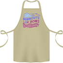Burnouts or Bows Gender Reveal New Baby Pregnant Cotton Apron 100% Organic Khaki