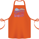 Burnouts or Bows Gender Reveal New Baby Pregnant Cotton Apron 100% Organic Orange