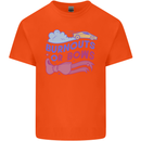 Burnouts or Bows Gender Reveal New Baby Pregnant Kids T-Shirt Childrens Orange