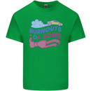 Burnouts or Bows Gender Reveal New Baby Pregnant Mens Cotton T-Shirt Tee Top Irish Green