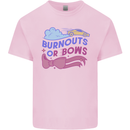 Burnouts or Bows Gender Reveal New Baby Pregnant Mens Cotton T-Shirt Tee Top Light Pink