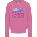 Burnouts or Bows Gender Reveal New Baby Pregnant Mens Sweatshirt Jumper Azalea