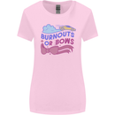 Burnouts or Bows Gender Reveal New Baby Pregnant Womens Wider Cut T-Shirt Light Pink