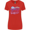 Burnouts or Bows Gender Reveal New Baby Pregnant Womens Wider Cut T-Shirt Red