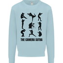 Camera Sutra Funny Photographer Photography Kids Sweatshirt Jumper Light Blue