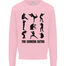 Camera Sutra Funny Photographer Photography Kids Sweatshirt Jumper Light Pink