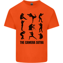 Camera Sutra Funny Photographer Photography Mens Cotton T-Shirt Tee Top Orange