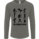 Camera Sutra Funny Photographer Photography Mens Long Sleeve T-Shirt Charcoal