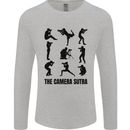 Camera Sutra Funny Photographer Photography Mens Long Sleeve T-Shirt Sports Grey
